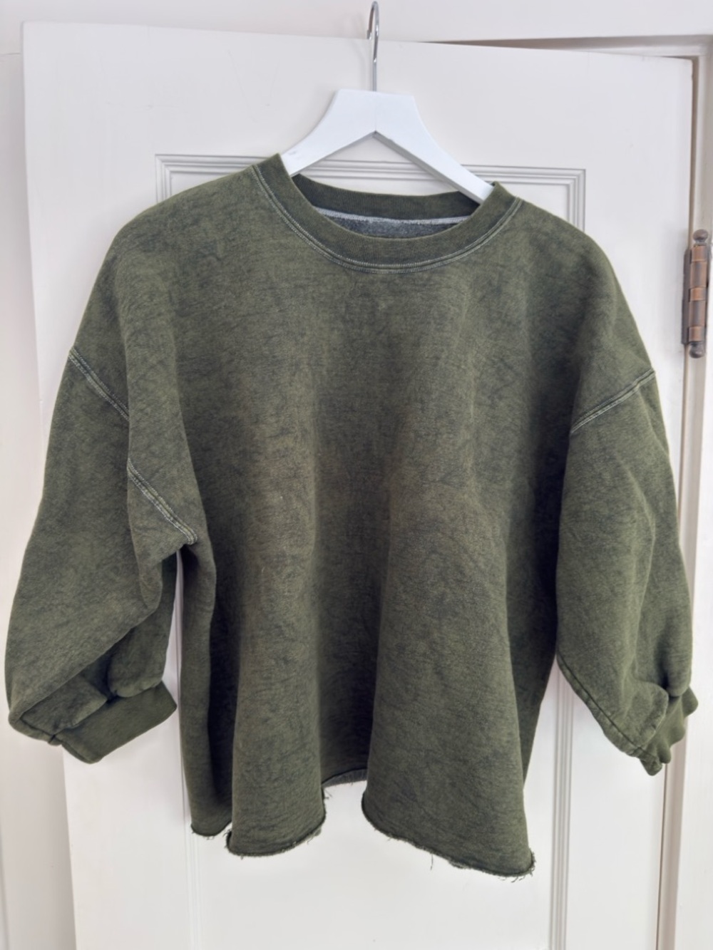 Rachel Comey Olive Green Fond Sweatshirt Size M/L (never worn)!